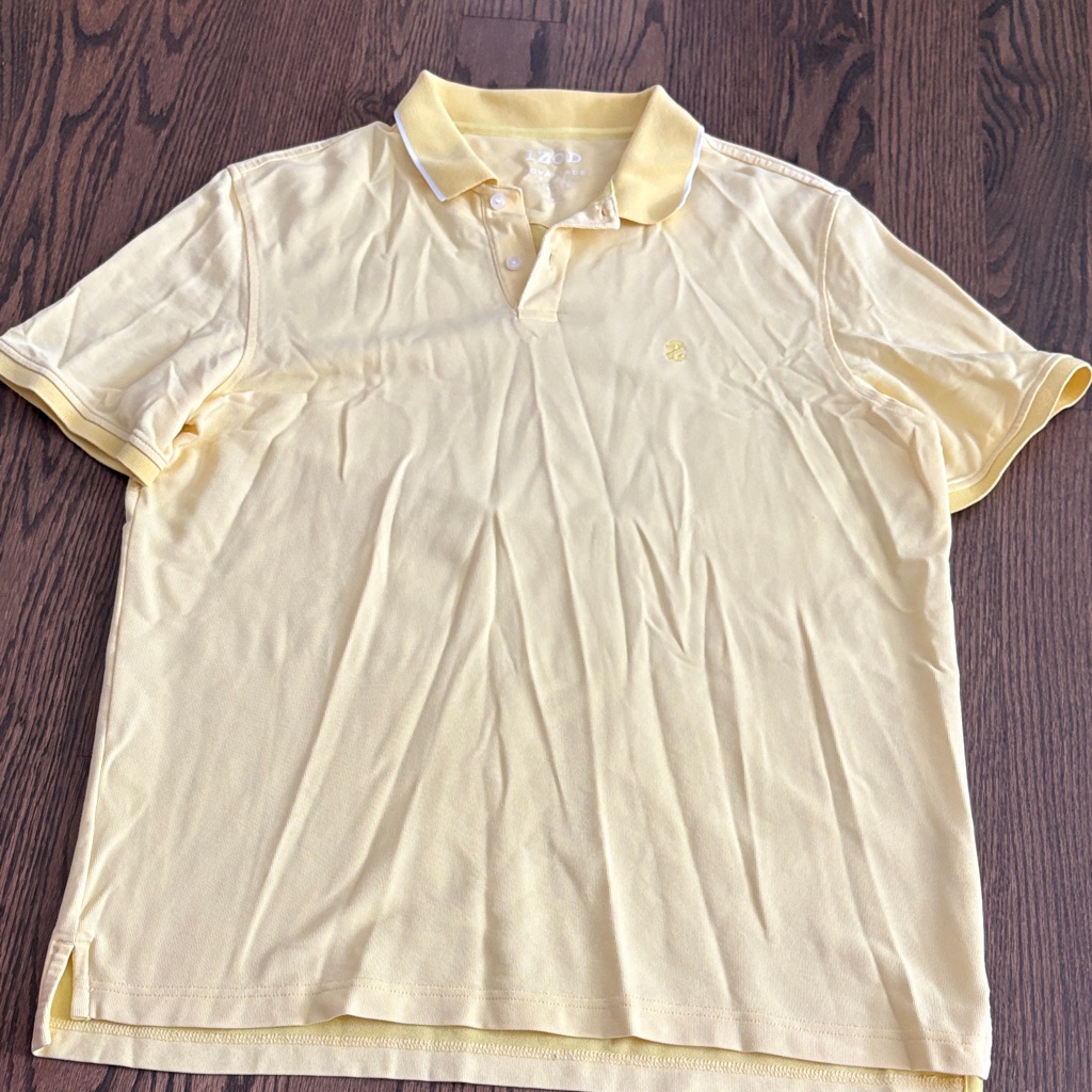 Izod Light Yellow Polo Shirt